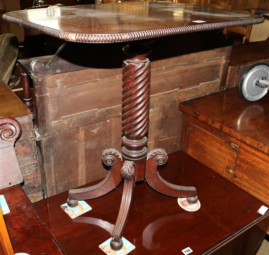 Regency occasional table on a twist column